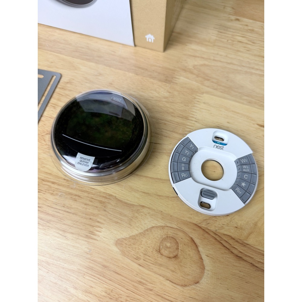 Nest Learning Thermostat 3rd Generation Stainless Steel Smart Home A0013 - Picture 3 of 7